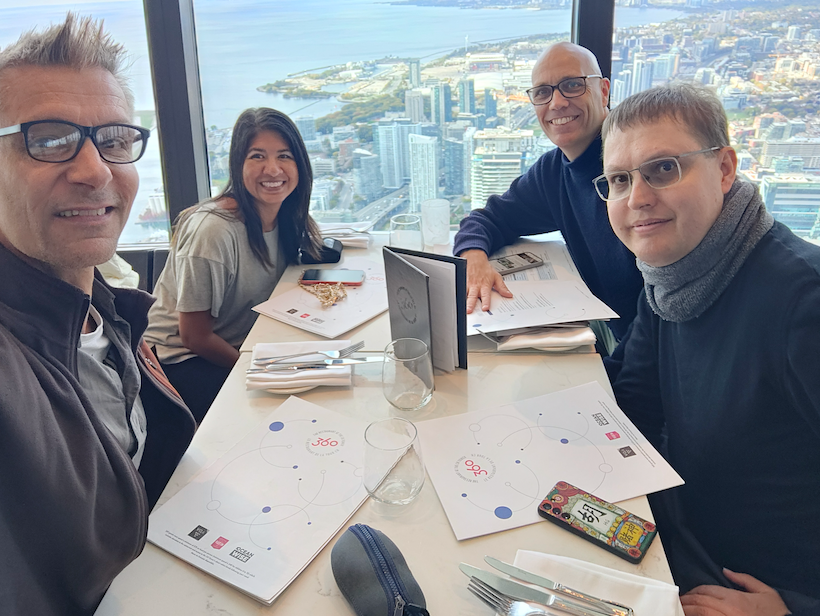 Lunch at the top of the CN Tower.